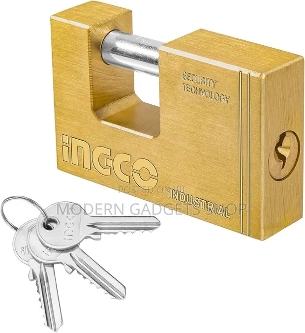 Ingco Industrial Heavy-Duty Padlock with Keys - 1