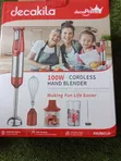 Decakila 100W Cordless Hand Blender - Red - 1