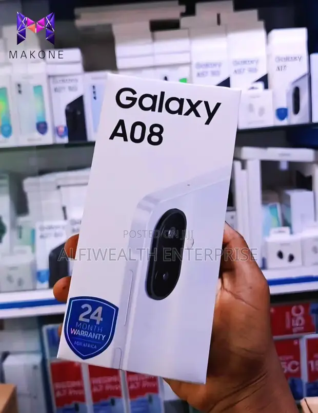 New Samsung Galaxy A08 64GB Silver - 1