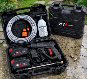 Portable 21V Lithium-Ion Pressure Washer Gun with Case