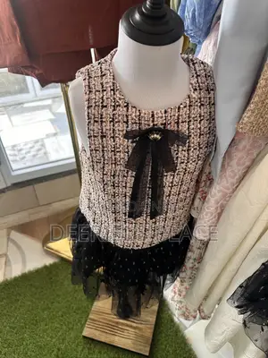 A&BC Girls' Black Knee-Length Dress (Ages 2-7)