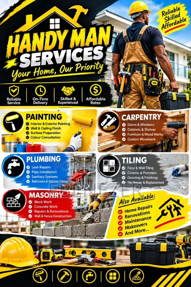 Handyman Services - Plumbing, Painting, Carpentry - 1
