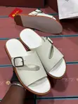 Loro Piana Offwhite Men's Slippers - 4