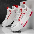 Men's Classic Color-Block Lace-Up Canvas Sports Shoes - 2