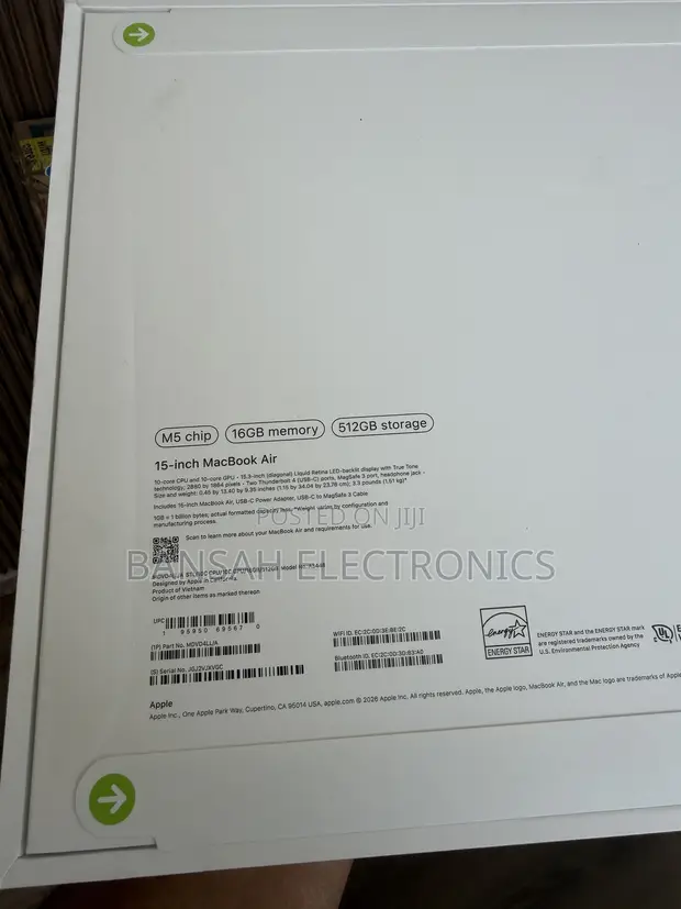 Apple MacBook Air 2026 M5 Laptop - 1