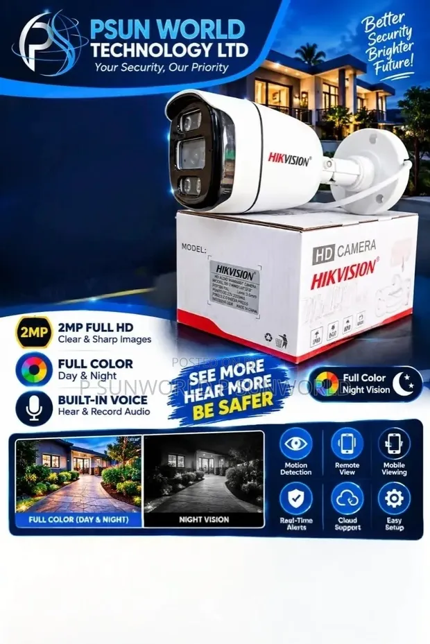 Hivision 2MP Full Color CCTV Camera - 1