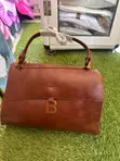 AAKS Ladies Leather Handbag - Medium, Brown, Classic - 3