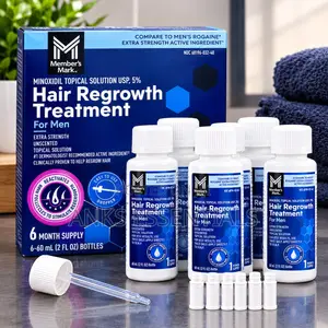 Member's Mark Minoxidil Hair Regrowth Treatment - 6 x 60ml Bottles