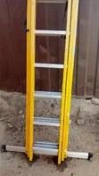 AfricTools Aluminium Fiber Ladder, 14 Steps x3 Triple-Section Extension, 34ft - 4