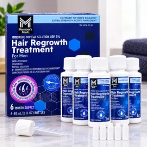 Member’s Mark Minoxidil 5% Hair Regrowth Treatment - 6 Bottles