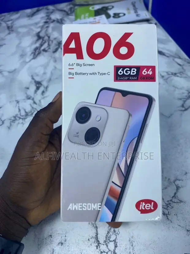New Itel A06 64GB Black - 1