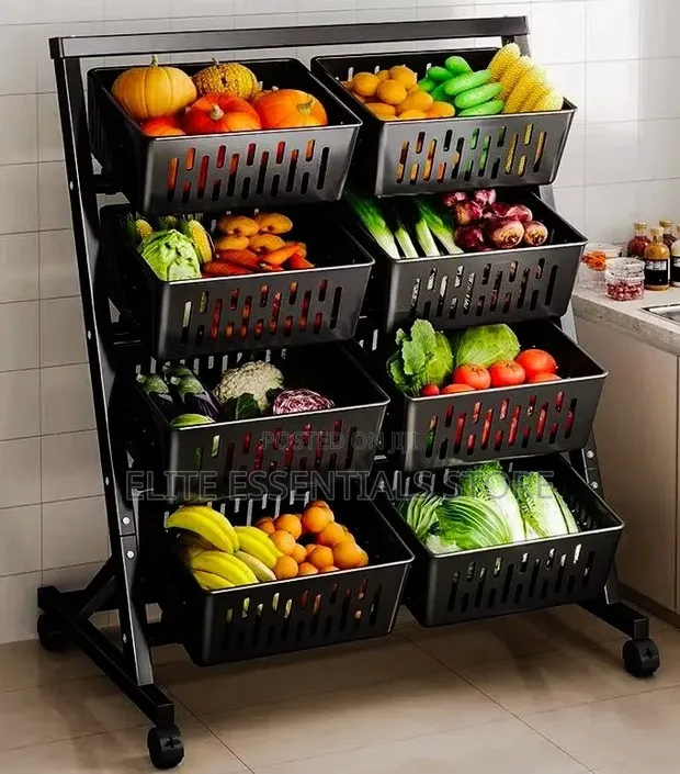 High Quality Multipurpose Fruits & Vegetables Double Storage Basket - 1