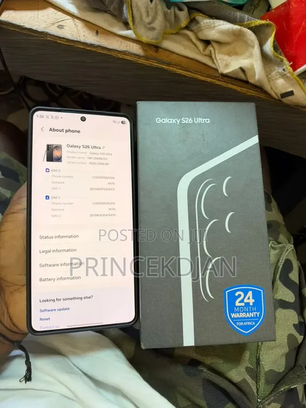 New Samsung Galaxy S26 Ultra 5G 256GB Black - 1