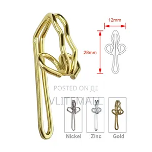Metal Curtain Pin Hooks (100pcs)