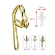 Metal Curtain Pin Hooks (100pcs) - 1