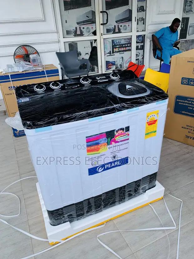 12kg Topload Twintub Washing Machine - Pearl White - 1