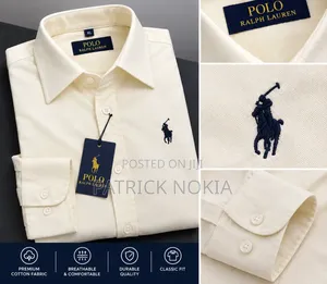 Polo Ralph Lauren Beige Men's Long Sleeve Shirt