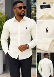 Polo Ralph Lauren Beige Men's Long Sleeve Shirt - 2