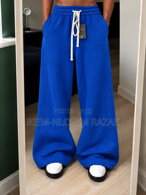 High Quality Thick & Heavy Palazzo Joggers - 1