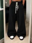 High Quality Thick & Heavy Palazzo Joggers - 5