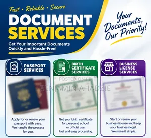 Birth Certificate, Passport & Business Certificate Services