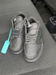 Custom Black Glitter Jordan 1s - 4