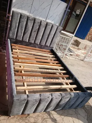 Fabric Dip Ash Double Bed Frame