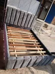 Fabric Dip Ash Double Bed Frame - 1