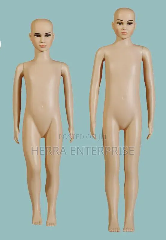 Children's Full-Body Skin-Tone Plastic Mannequins with Stand - 1