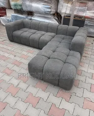 Comfortable Dark Gray Sofa - Brand New