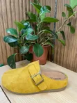 Kids Suede Mary Jane Clogs - Yellow - 1