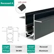 XSZ Pure Alloy LED Magnetic Track 3 Meters - 1