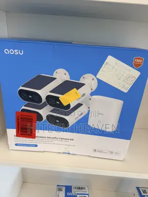 Aosu 2K QHD Solar Security Cameras Wireless Outdoor System (4-Cam Kit)