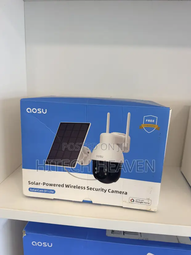 Aosu Wireless Outdoor Solar Security Camera - 2K, 360 Coverage - 1