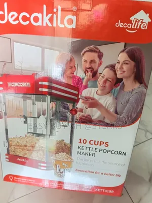 Decakila 10-Cup Kettle Popcorn Maker - Red