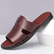 Men's Leather Slippers - Anax - 1