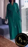Maxi Gown with Waist Belt - 1