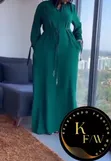 Maxi Gown with Waist Belt - 2