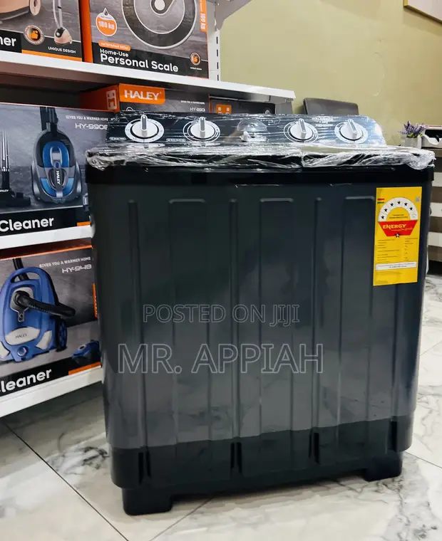 Nasco 7kg Semi-Automatic Washing Machine (Dark Grey) - 1