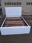 White Double Bed Frame - 1