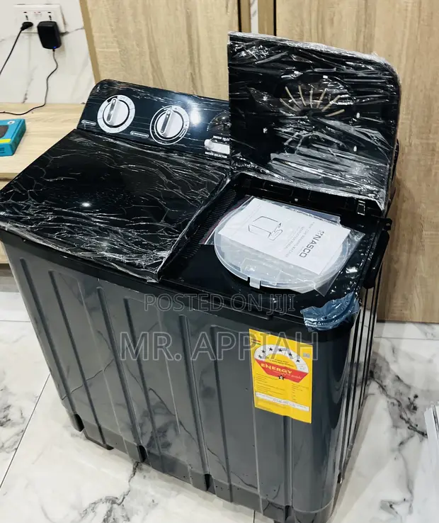 Nasco 7kg Spin Dry Washing Machine (Dark Grey) - 1