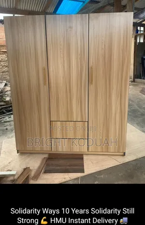 Bright Laminated Three-in-One Wardrobe