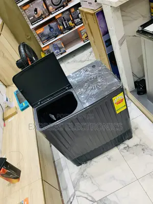 Nasco 11kg Black Semi-Automatic Washing Machine