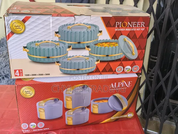 Insulated Food Warmer Hot Pot Set - 4 Pieces - 1