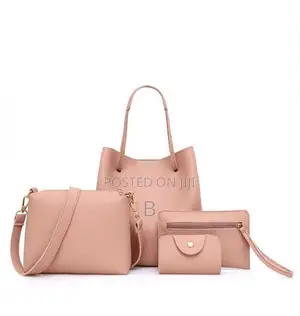 4 in 1 Ladies Bag - Brown Genuine Leather