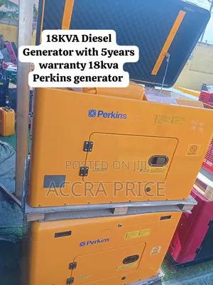 Original Quality Perkins 18KVA Genset - 5 Year Warranty