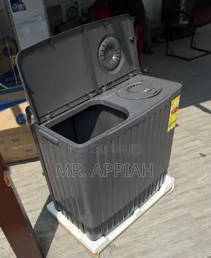 Semi-Automatic Nasco 11kg Spin Dry Washing Machine (Dark Grey)