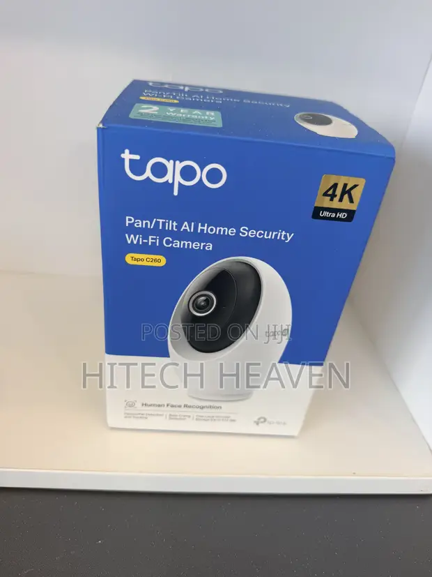 Tapo 4K Indoor Pan/Tilt Wired Security Camera - 1