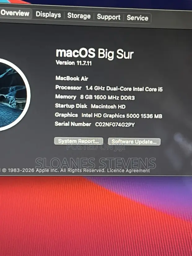 Apple MacBook Air 13" 2014 - Core i5, 8GB RAM, 128GB SSD - 1