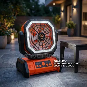 3-in-1 Rechargeable Fan with Remote & 10000mAh Power Bank